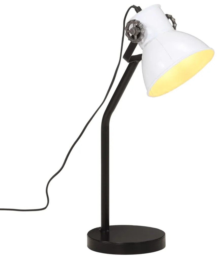 vidaXL Lampă de birou 25 W, alb, 17x17x60 cm, E27