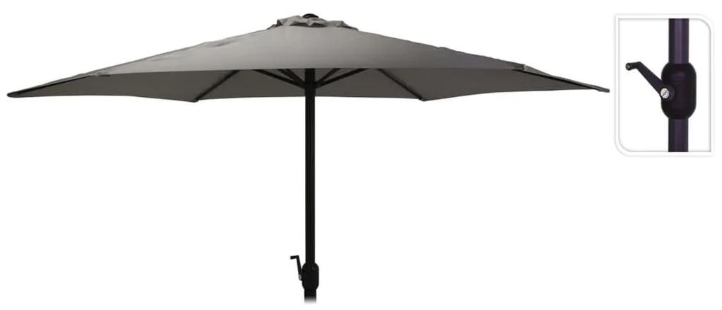 ProGarden Umbrela de soare Monica, gri inchis, 270 cm