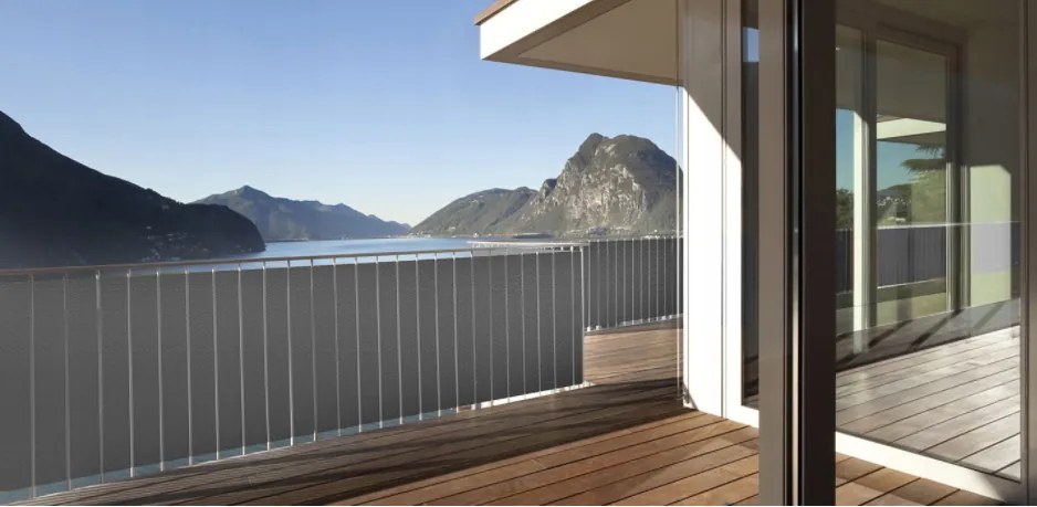 Paravan pentru balcon 0,9x5 DARK GREY PE Guard