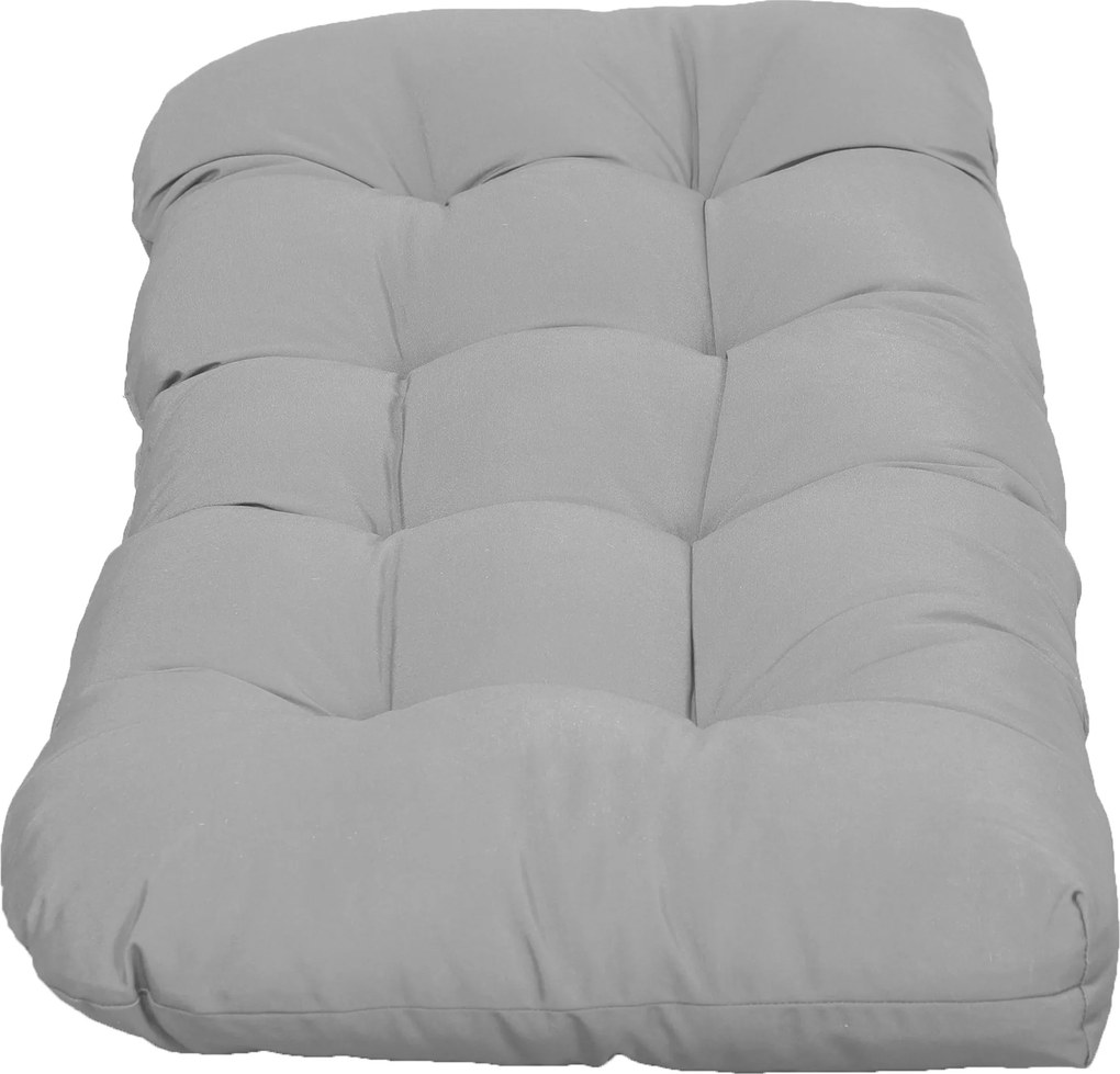 Outsunny Pernă pentru Bancă 2 Locuri pentru Interior și Exterior cu 8 Cusături pentru Scaune Canapele 110x48x8 cm Gri | Aosom Romania