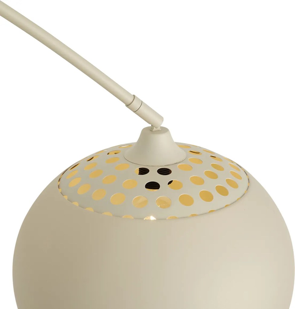 Lampă cu arc modernă bej cu bază de marmură - XXL