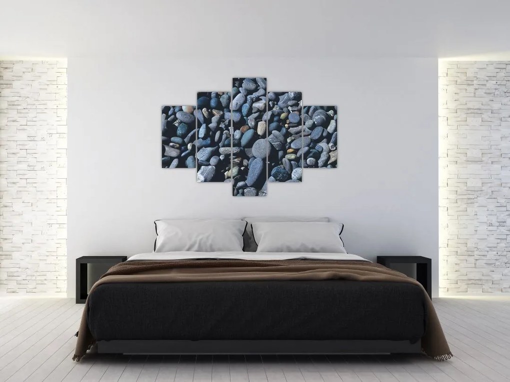 Tabloul cu pietre pe plajă (150x105 cm)