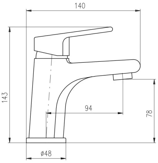 RAV Slezák CO126.0CMATZ - Baterie pentru chiuvetă COLORADO, 14,3 cm, negru/auriu