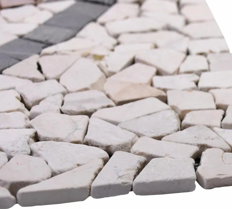 Mozaic din marmură, model soare, 90 x 90 cm