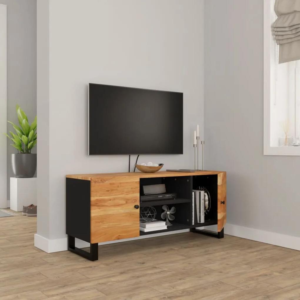 Comoda TV, 105x33x46 cm, lemn masiv de acacia 1, lemn masiv de acacia