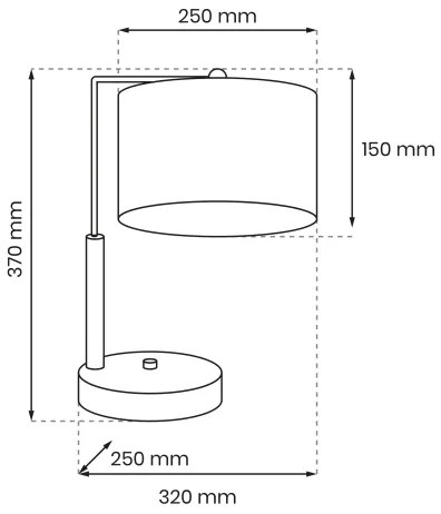 Lampă de masă ULTIMO 1xE27/6W/230V albă