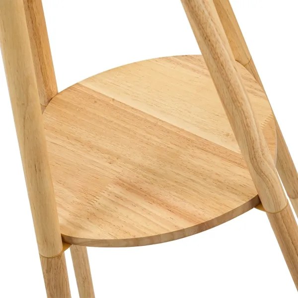 Brilagi - Lampă de podea NORDIC WAVE 1xE27/15W/230V lemn de cauciuc/in