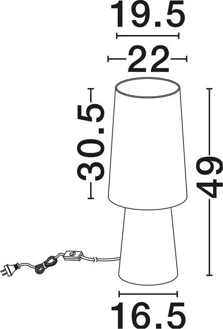 Veioza, Lampa de masa din in Nebia