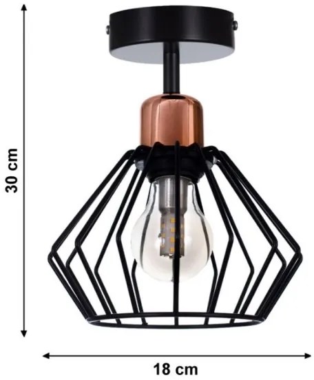 Lustră aplicată PORTO 1xE27/40W/230V