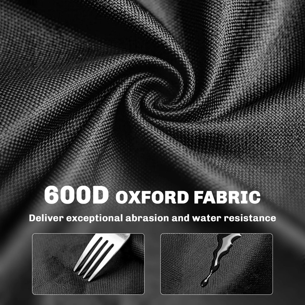 Outsunny Set de 2 Scaune de Camping Pliabile cu Suport pentru Picioare Detașabil, 82x100x88 cm, Negru | Aosom Romania