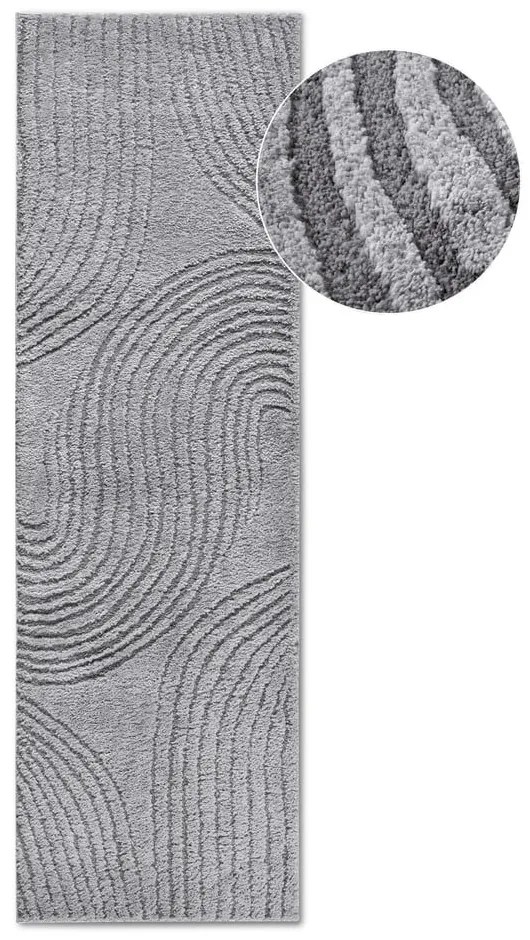 Covor tip traversă gri 80x240 cm Pigment Light Grey – Elle Decoration