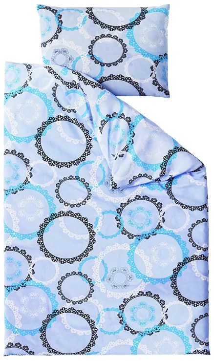 Lenjerie de pat din bumbac JULEN albastru deschis Dimensiune lenjerie de pat: 70 x 90 cm | 140 x 200 cm