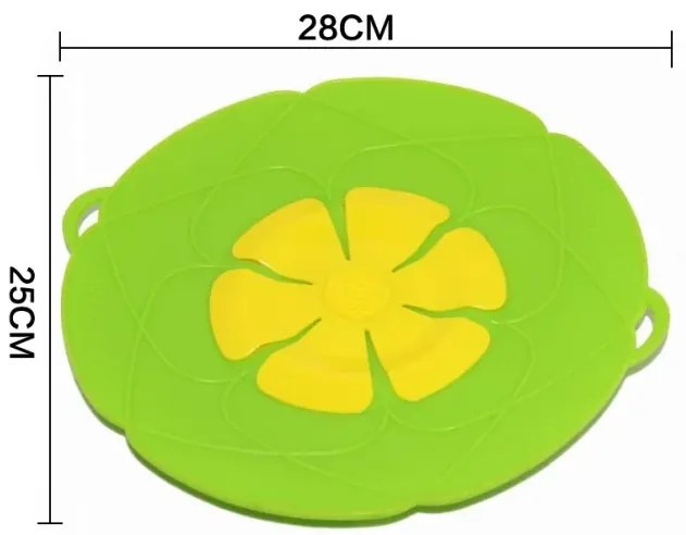 Capac din silicon pentru cratiță - verde