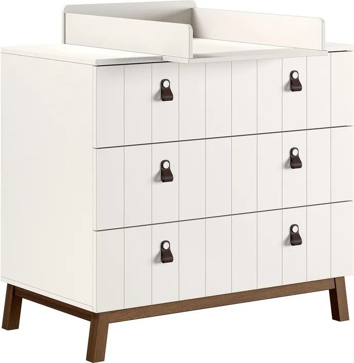 Comodă de copii bej cu masă de schimbat 98,5x94x57 cm Sezane – Vipack