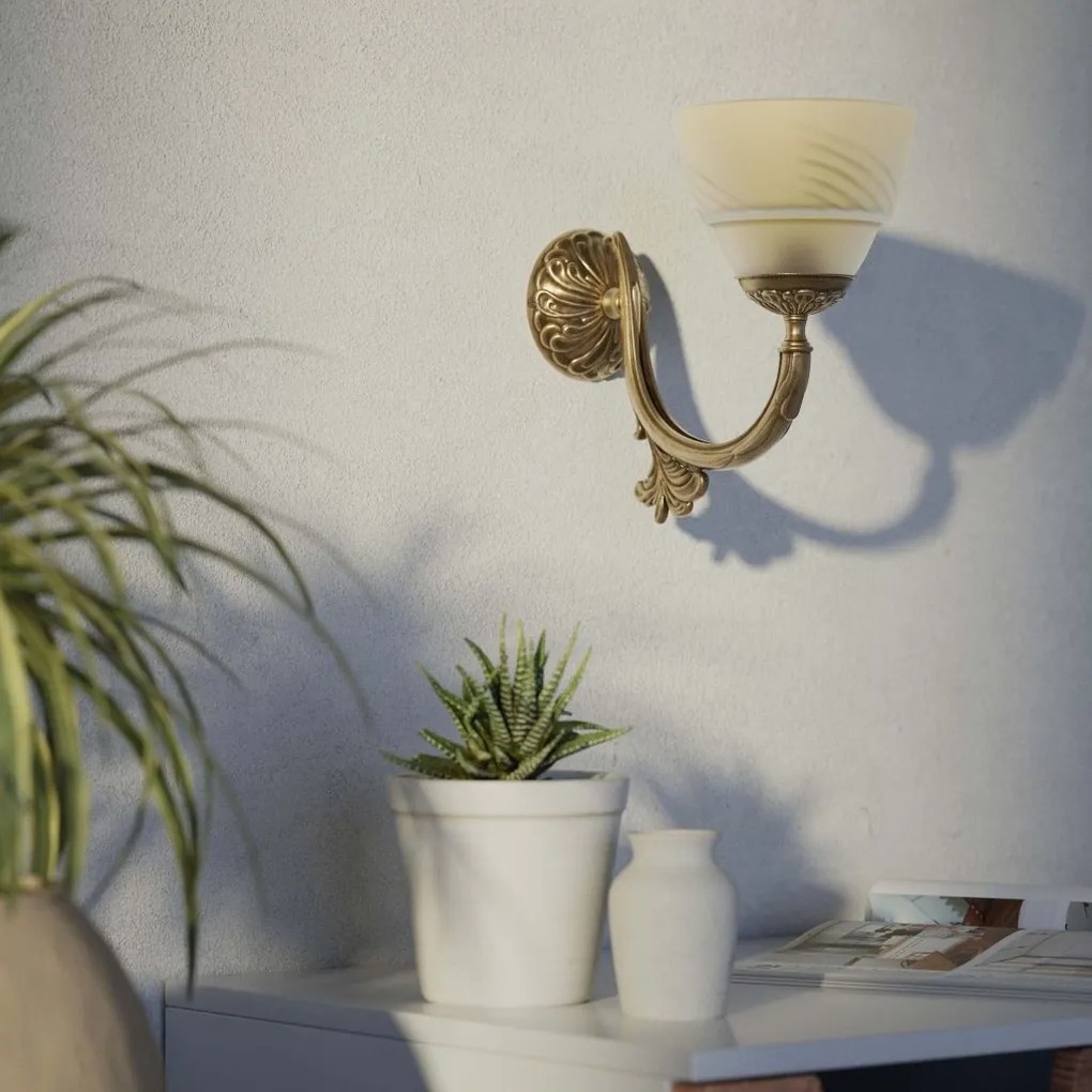 Aplica de perete din alama stil Neoclassical Elisa