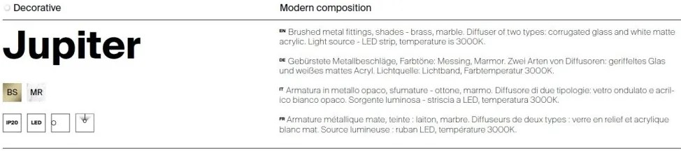 Aplica de perete LED design decorativ ambiental Jupiter