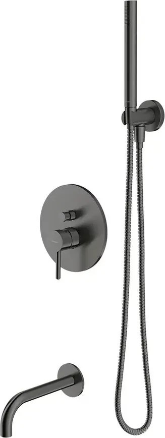 Baterie cada - dus incastrata Omnires Y cu corp ingropat si set de dus grafit periat