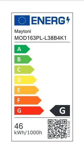 Lustra LED suspendata design modern Origami negru