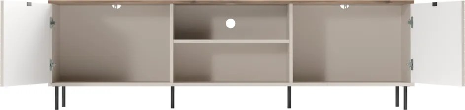 Măsuţă TV, caşmir/stejar castello, EYCO 2D/180
