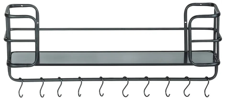 Rafturi negre 2 buc. din metal 79 cm Industrial – Wenko