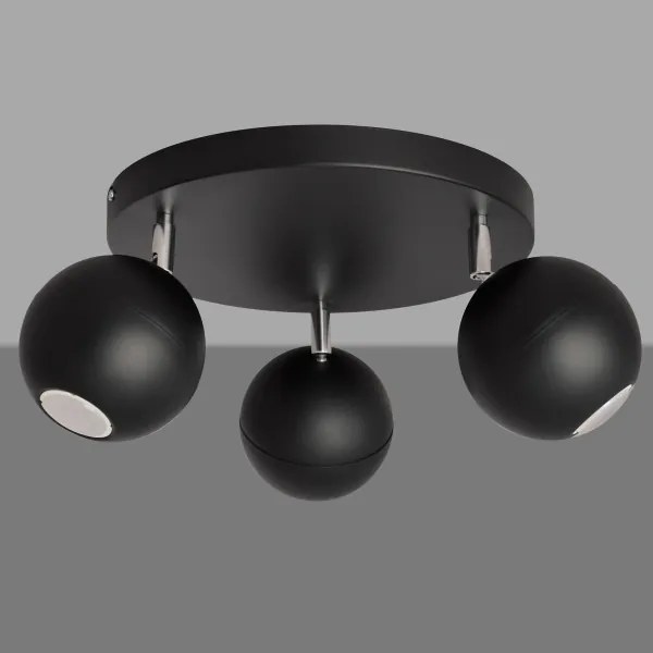 Spot LED MIDWAY 3xGU10/4,8W/230V negru