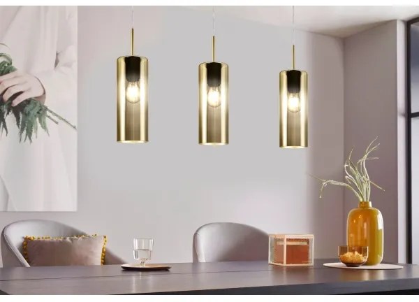 Eglo 98697 - Lustră pe cablu SELVINO 3xE27/15W/230V