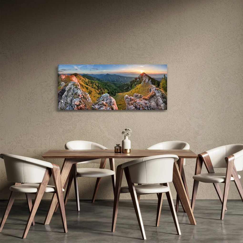 Tablou - Peisaj montan (120x50 cm)
