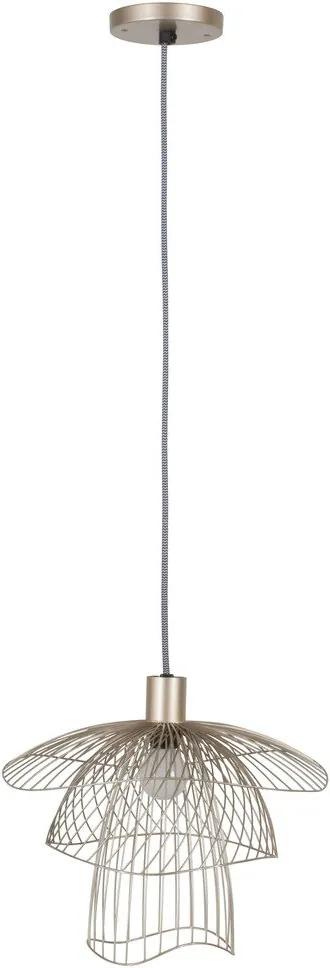 Lampa suspendata crem din metal Papillon XS Champagne Ø30 cm | FORESTIER