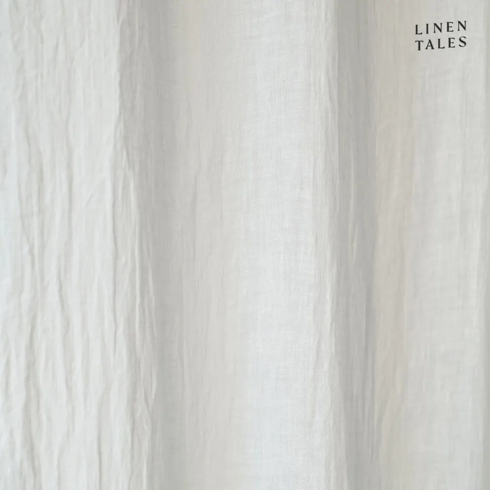 Perdea albă din in 130x300 cm White – Linen Tales