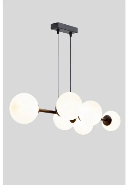 Lustră pe cablu FIRA 5xE27/60W/230V negru