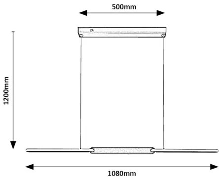 Lustră LED pe cablu Rabalux 72231 SINDRI LED/36W/230V