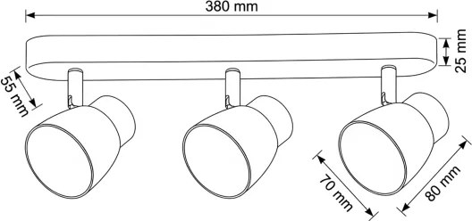 Brilagi - Spot LED RGBW reglabil NUGGET, 3x GU10, 4,8W, 230V, negru/auriu