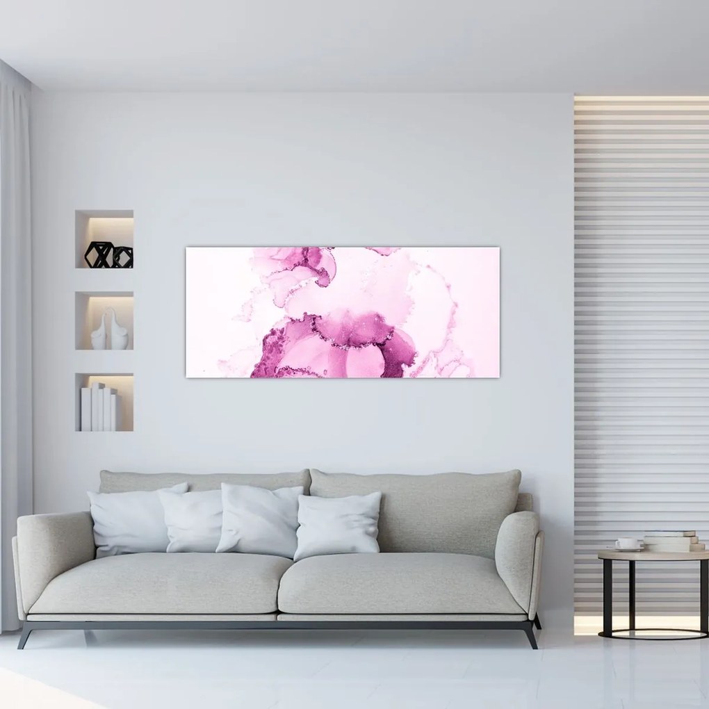 Tablou - Decor roz (120x50 cm)