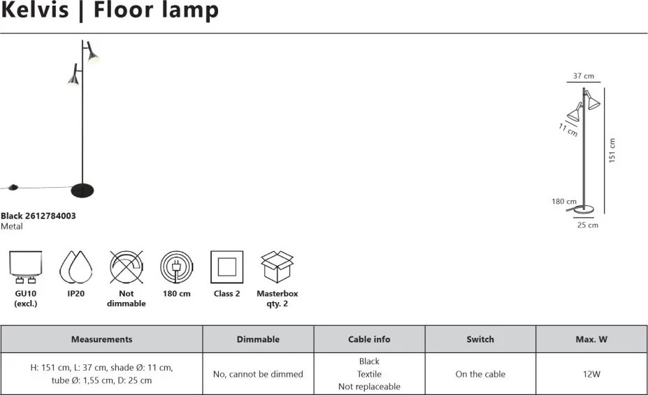 Lampadar design nordic modern Kelvis
