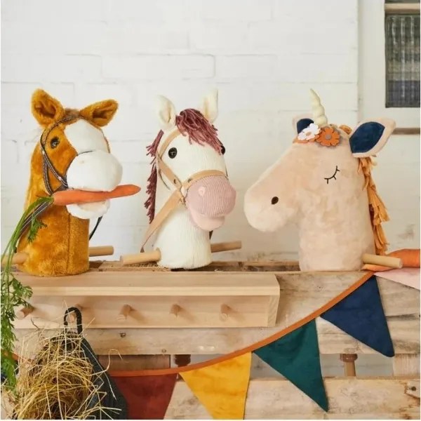 Căluț de jucărie pe băț Bieco MAGIC inorog