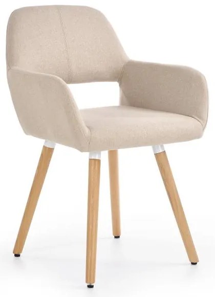 Scaun de bucaterie Leroy, bej/fag