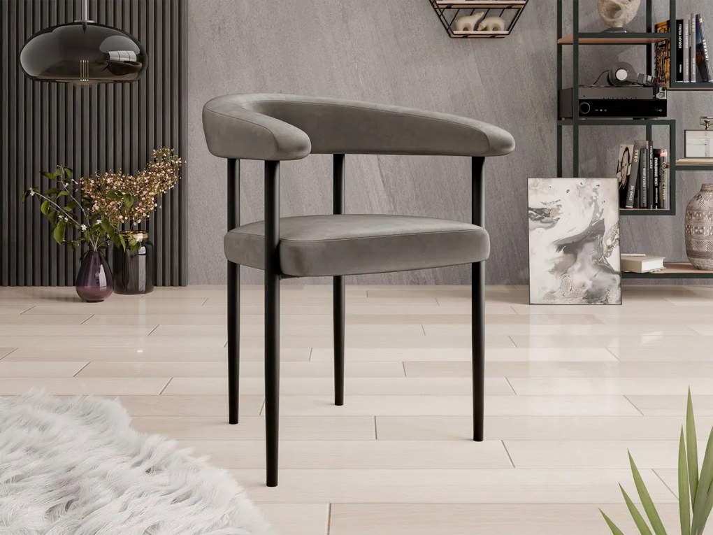 Scaun sufragerie Ezekta (Bej închis + Negru) . 1103429