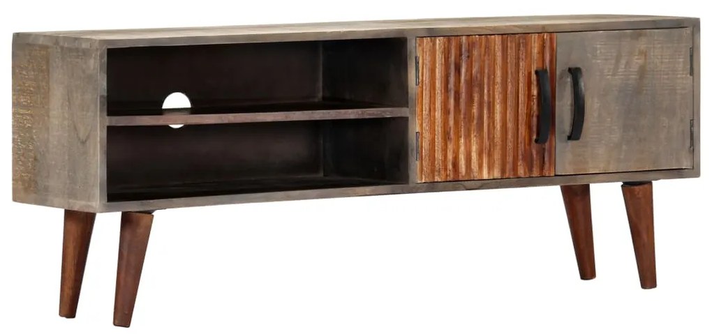vidaXL Comodă TV, 130 x 30 x 46 cm, lemn masiv de mango nefinisat