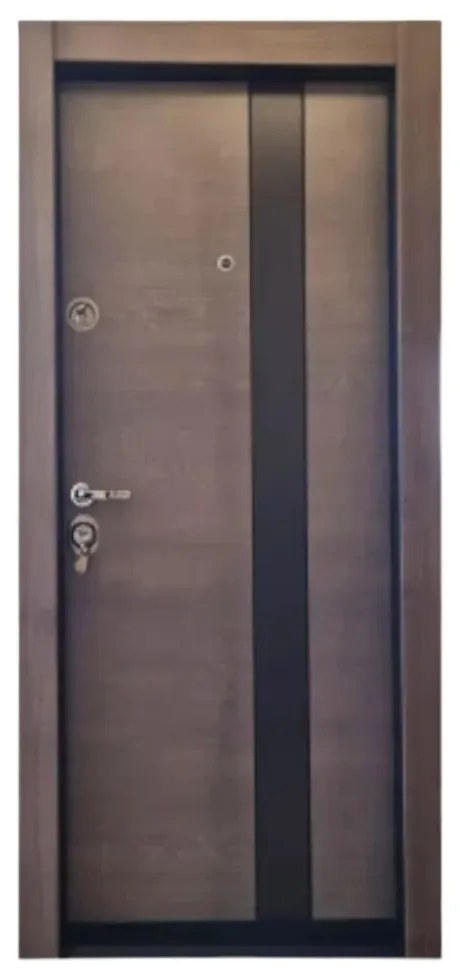 Usa metalica de apartament cu izolatie si vizor Novo Doors First Class NDFC10, Deschidere Stanga Dreapta, Dimensiune 200X88 cm, Tabla 12 mm, Kit