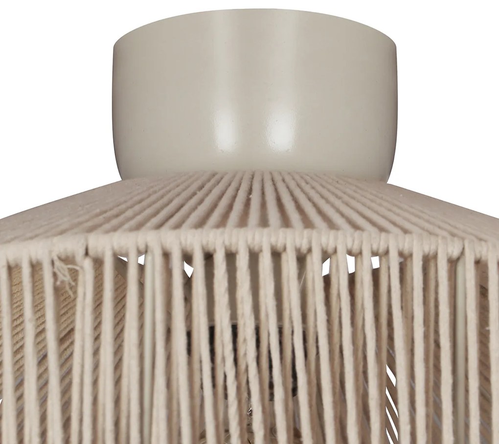 Japandi plafondlamp bruin met touw - Svea