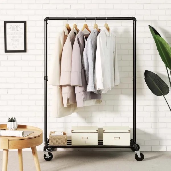 Cuier mobil de podea LINEA, negru