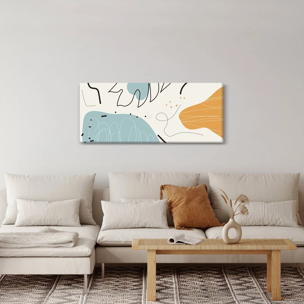 Tablou - Ilustrație de frunze (120x50 cm)