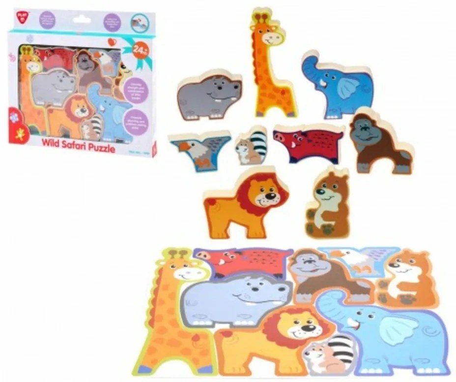 Consiliul de administrație puzzle safari 20x14cm într-o cutie 24x21x2cm 24m+