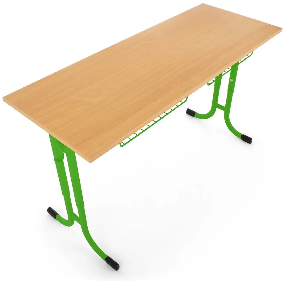 Birou de scoala Denis, reglabil - marime 3-5, verde deschis - ral 6018