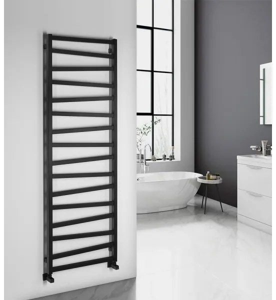 Sapho - Radiator de baie ZIG, 824 W/230 V, 60 x 181 cm, negru