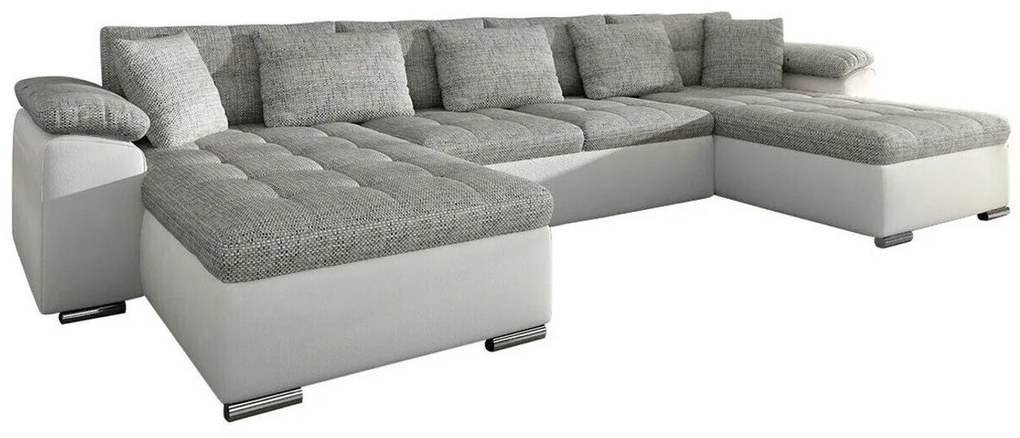 Colțar Miami 105Funcția de dormit, 375x155x76cm, 129 kg, Picioare: Plastic
