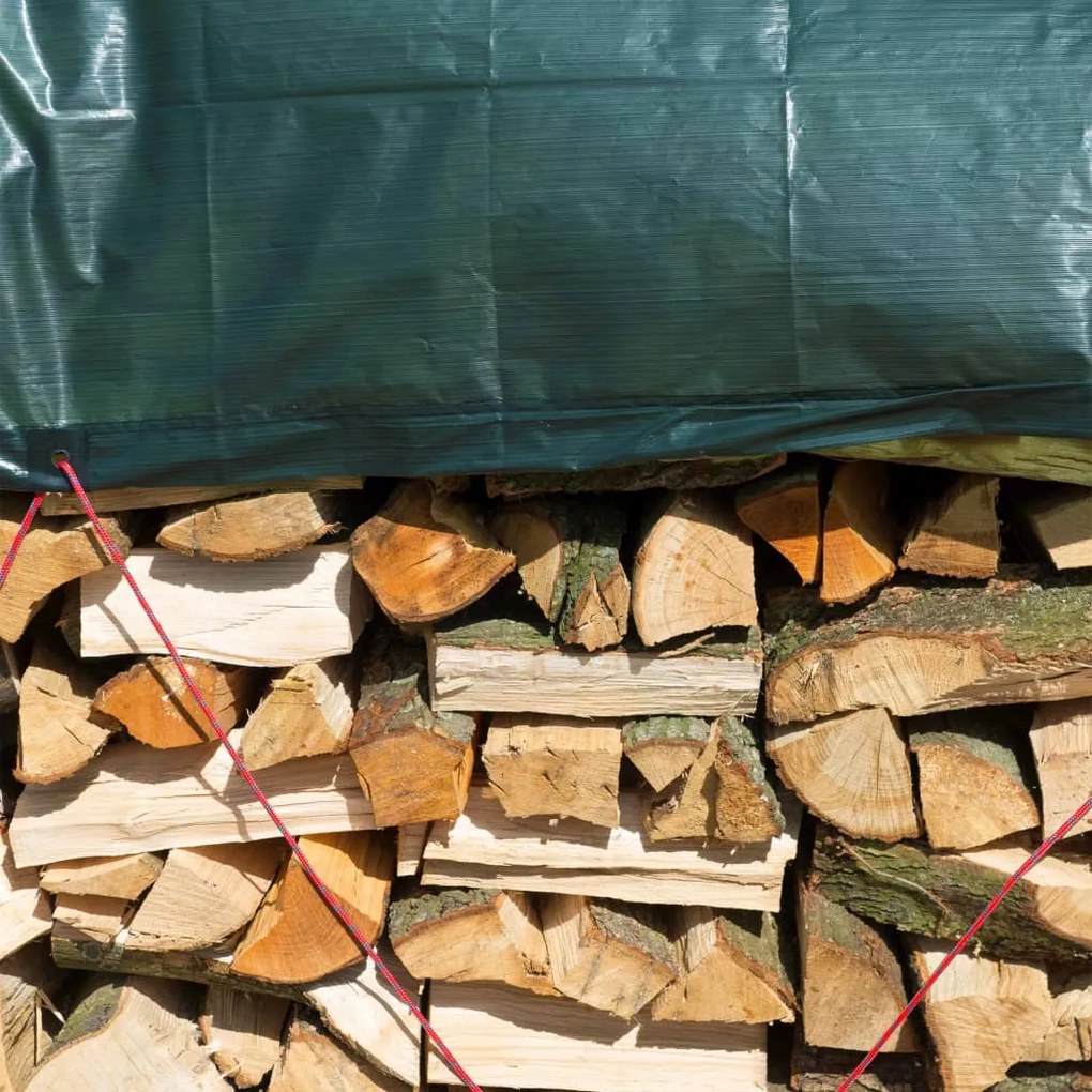 Nature Prelata pentru lemne, verde, 1,5x6 m, PE