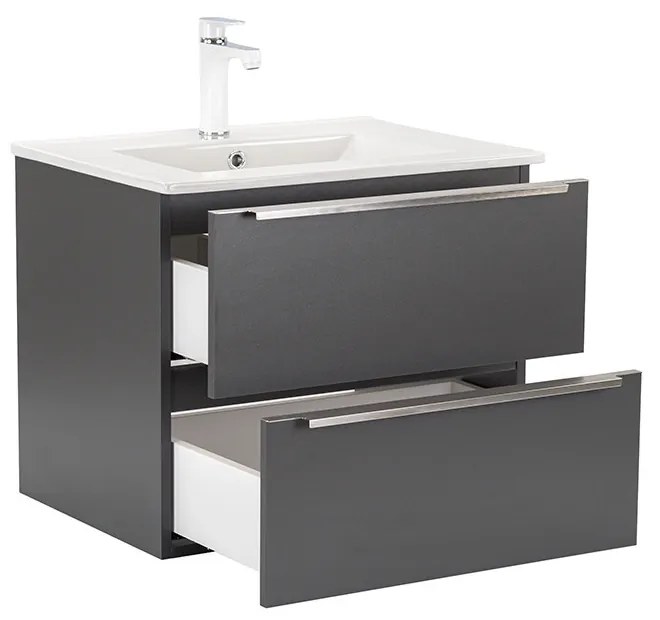 Dulap inferior Vario Trim 60 cu lavoar antracit-antracit