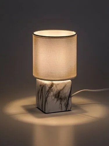 Lampă de masă Rabalux 74069 lNalisa, pătrată, albă