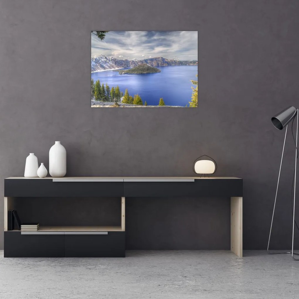 Tablou lacul montan (70x50 cm)